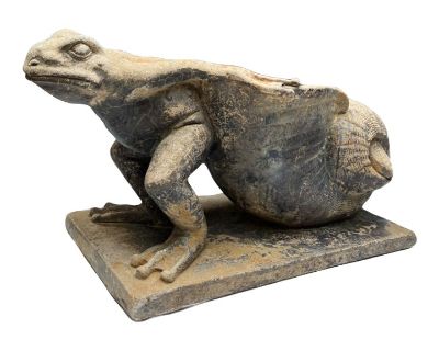 1930's Frog & Shell Concrete Planter