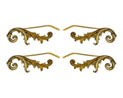 Mid 20th Century Italian Gilded Curtain Tiebacks - Set of 4