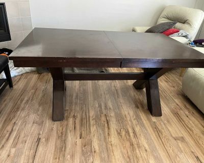 Solid wood dining table