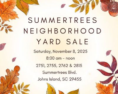 Neighborhood Yard Sale!