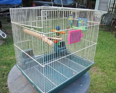 Hello .. i am giving out my mid-size bird cage .. it's in perfect condition i have used it for less than 5 months for my finches ..sold the finches few days ago the person did not take the cage because she had one already so i am, contact me with your email and cell phone number if you need this cage. Check out the pictures at: