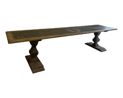 18th Century Italian Dining Table With Coat of Arm Accents