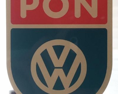 Pon VW Reproduction Window Decal Sticker