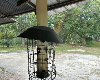 Large bird feeder located in Cheek on Blewett Rd. 77705 Check out the pictures at: