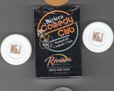 RIVIERA DECK OF CARDS & KOOL CASINO CHIPS SET !