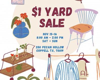 HUGE $1 YARD SALE!!