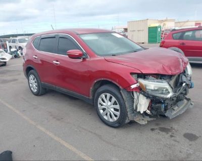 Salvage Red 2015 Nissan Rogue S/sl/sv