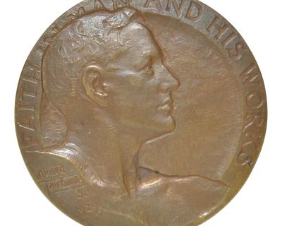 National Bank of Portland Oregon Bronze Medal by Avard Fairbanks c.1929