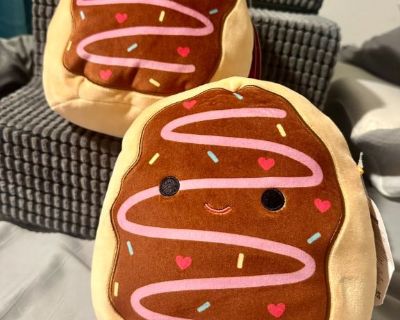 2 Plush 12 Inch Squishy Stuffed Toy Animal (Deja The Donut)
