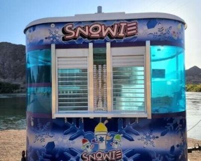 2015 7' x 10' Snowie Shaved Ice Trailer Snowball Concession Unit