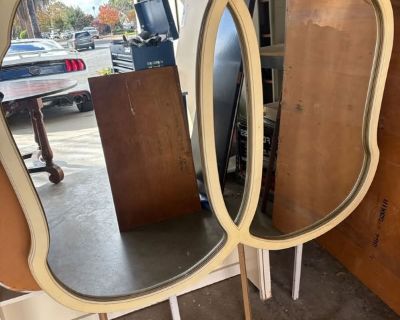 Mirror with hardware attachment