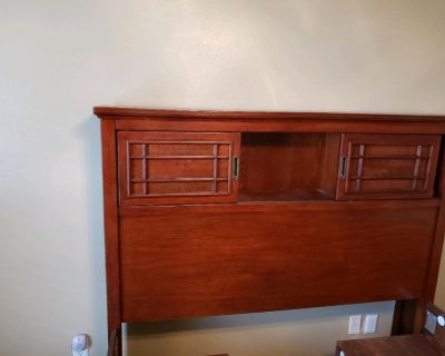 Queen size bookcase bed and boxspring