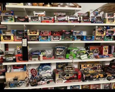 Nascar small diecast car collection. Decades of collection and most all are new in