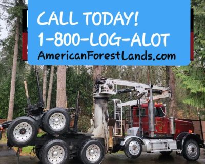 ♦️Self Loader Log Hauling Washington, Logging Trucks Timber Trucking logs WA