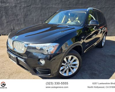 Mileage: 72,315. Year: 2016. Make: BMW. Model: X3. Trim: xDrive28i Sport Utility 4D. Auto, 8-Spd Stptrnc Spt transmission. Exterior: Black. Interior: Beige. Interior: Satellite Feature, F&R Head Curtain Air Bags, Power Door Locks, CD/MP3 (Single Disc), Panorama Roof, Heated Seats, Side Air Bags, AM/FM Stereo, Navigation System, Servotronic Steering, AWD, Traction Control, Alloy Wheels, Active C...