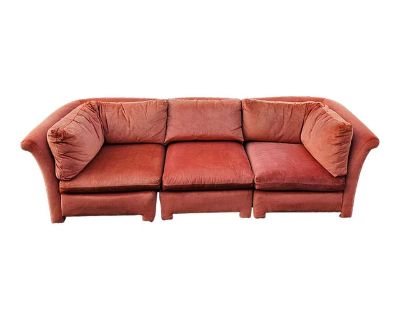 Vintage John Masheroni 3-Seat Sectional Curved Sofa