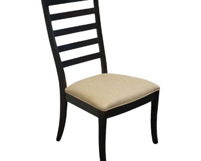Stanley Furniture Contemporary Modern Minimalist Dark Brown Ladderback Dining Arm Chair 974-11-60