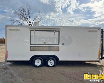 2024 - 20' Kitchen Food Trailer with Fire Suppression System Concession Trailer