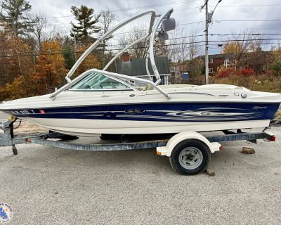 The Sea Ray 180 Sport is the perfect blend of performance, versatility, and fun on the water. Powered by a reliable Mercruiser 3.0 engine, this 18-foot model delivers smooth handling and plenty of power for cruising or watersports. With a 7-foot beam, it offers a stable, comfortable ride for family and friends to enjoy all day long. This boat comes complete with a trailer, making it easy to tak...