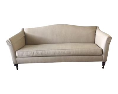 Ethan Allen Hartwell Collection Beige Upholstered Sofa