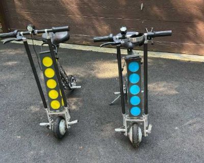 Urb-E Electric City Transporters - Pairs - With Keys, Batteries and Chargers!