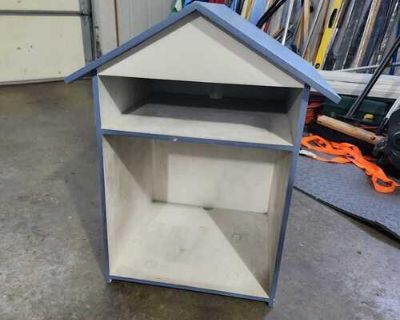 Free from non smoking home. House shaped cabinet, used to hold a small TV and DVD