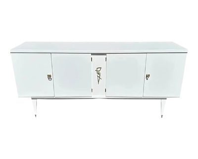1940s French Art Deco White Sideboard or Buffet