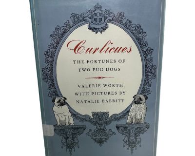 1980 Curlicues Two Pug Dogs Book