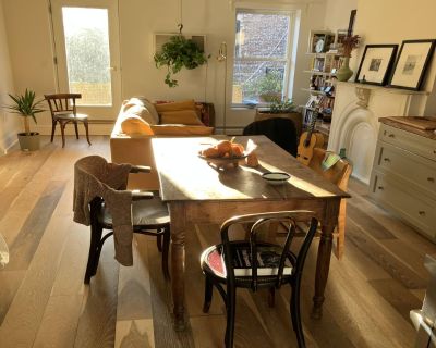 Lease term: Minimum 6 Months. $3900/month 1 Month Security Deposit. Furnished Rental. Super-bright loft-apartment. Enjoy a stylish experience at this centrally-located place in the heart of historical Paulus Hook of Jersey City, 1 stop from Manhattan. - FULLY or SEMI-FURNISHED. We can discuss the details as needed. - private outdoor. - natural light all day long coming in from 2 sides through 6...