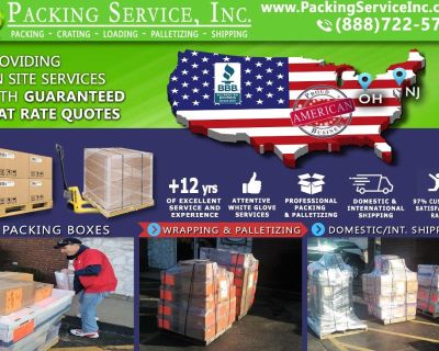 Packing Service, Inc. Flat Rate Shipping Quotes and Palletizing Furniture - Shreveport, Louisiana