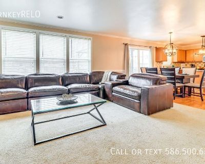 7274 Rachel Dr.. Located in Ypsilanti Township, with easy access to parks, attractions, and campus events, this 4-bedroom, 3-bath vacation rental offers the perfect base for a comfortable extended stay! Sip your morning coffee on the deck, then make a splash at Rolling Hills Water Park or see loved ones at Eastern Michigan University. As evening falls, return to the house for a home-cooked meal...