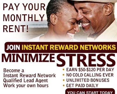 * Work out of home office
* Choose own schedule
* Daily Pay
* $1000-1200 per week potential
* No monthly fee / investment / travel expenses
*Can be worked as a full time or part time job
*No Cold Calling. All calls are inbound.
*Free training is provided.