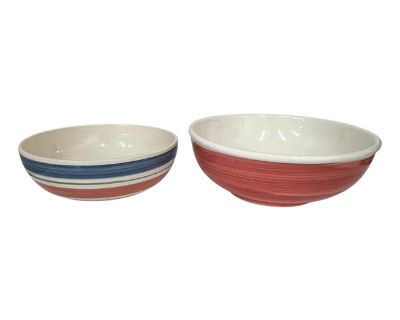 Furio Italian Pasta and Salad Serving Bowls - Set of 2