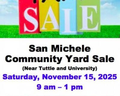 San Michele Community Yard Sale