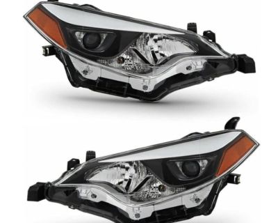 NEW LED Black Headlights, 2014-2016 Toyota Corolla LH & RH (2 PCS)