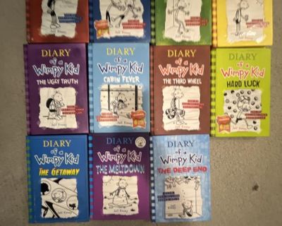 11 diary of a wimpy kids books