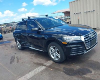 Salvage Black 2019 Audi Q5 45 Premium