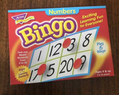 Numbers bingo game