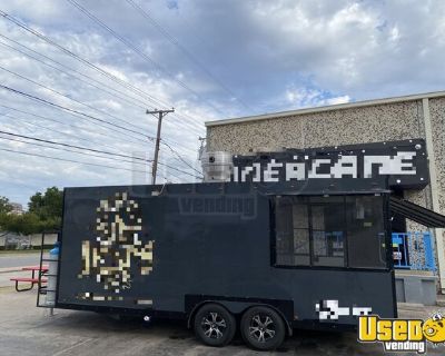 LIKE NEW 2023 20' BBQ Smoker Mobile Kitchen Concession Trailer with Enclosed Patio / Porch