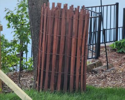 Snow fence and posts