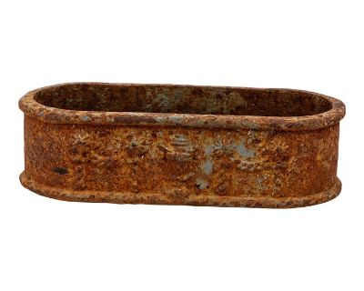 Small Cast Iron Oval Planter, France Early 20th C.