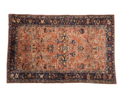 Antique Fine Distressed Lilihan Carpet - 6'3" X 9'8"