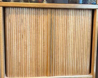 Light Wood CatchAll Cabinets for Living Room or Family Room
