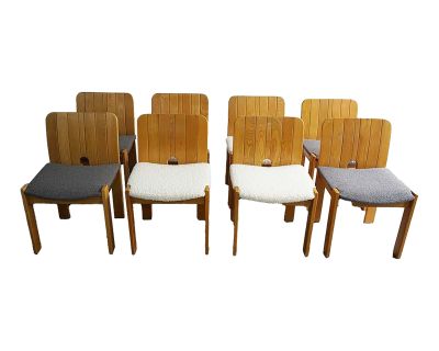 Italian Mid Century Dining Chairs by Gavina Zanotta