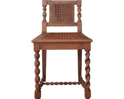 Antique Barley Twist Cane Chair