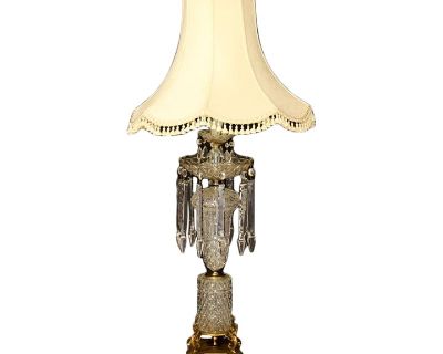 Vintage Austrian Crystal Table Lamp