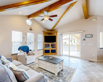 Avg / night: $157. Single-level waterfront retreat with a furnished patio, AC, & washer/dryer | Located in Port Isabel, TX | 4.74 Stars | 2 Bed, 2 Bath | No Pets. No pets. Max 6 guests. Enjoy a well-deserved break at this charming home on the Channel! Sit outside on the furnished patio and watch the boats pass by while you sip a cool drink or venture out to discover a number of local attraction...