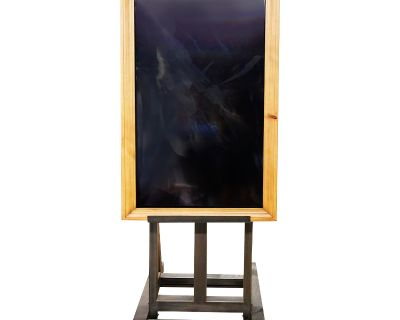 Late 20th Century Modern Advertisement Board on Easel