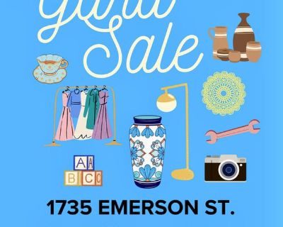 Big Yard Sale 9:00am - 12:00pm Saturday June 21st 2025
