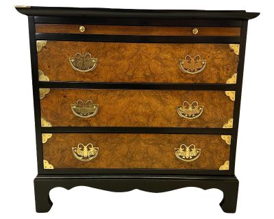 Raymond K. Sobota Century 1970s Burlwood and Brass Chest - Chin Hua Collection